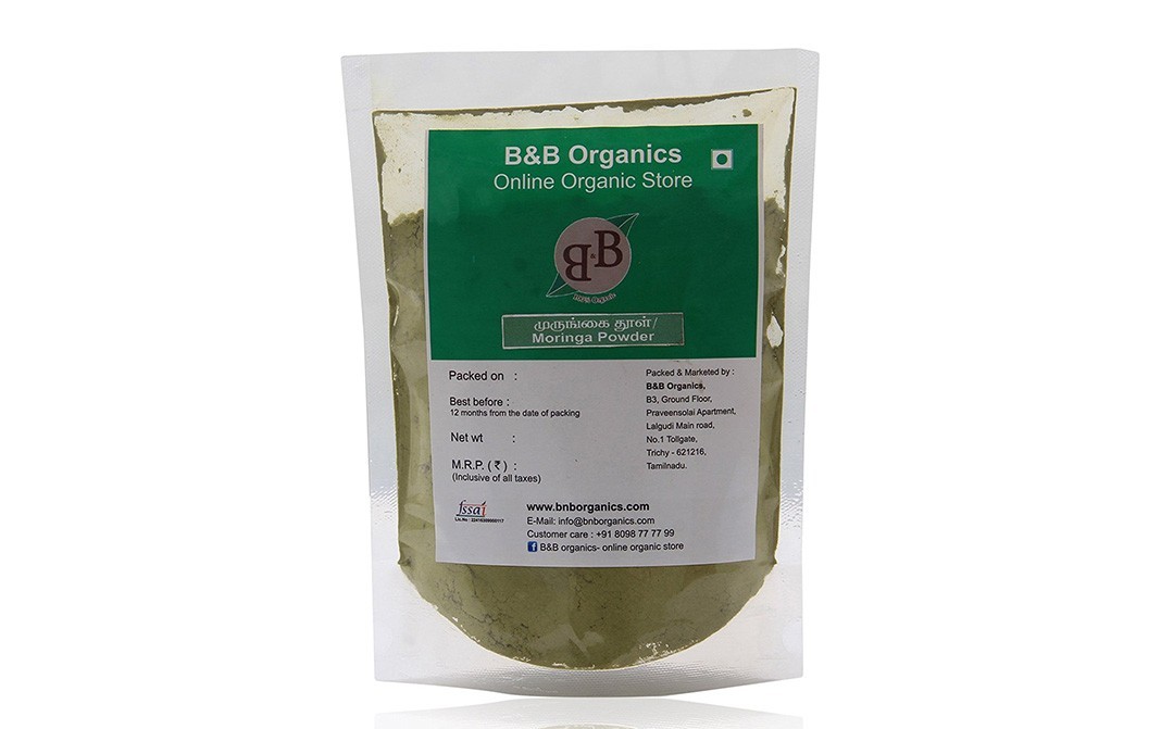 B&B Organics Moringa Powder    Pack  1 kilogram